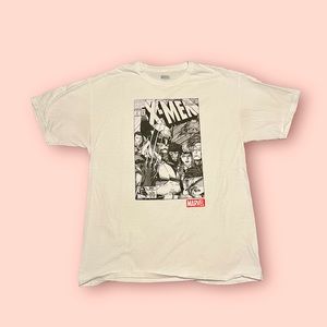 Marvel X-Men Wolverine Graphic T-Shirt Cotton Large White Black Red Unisex